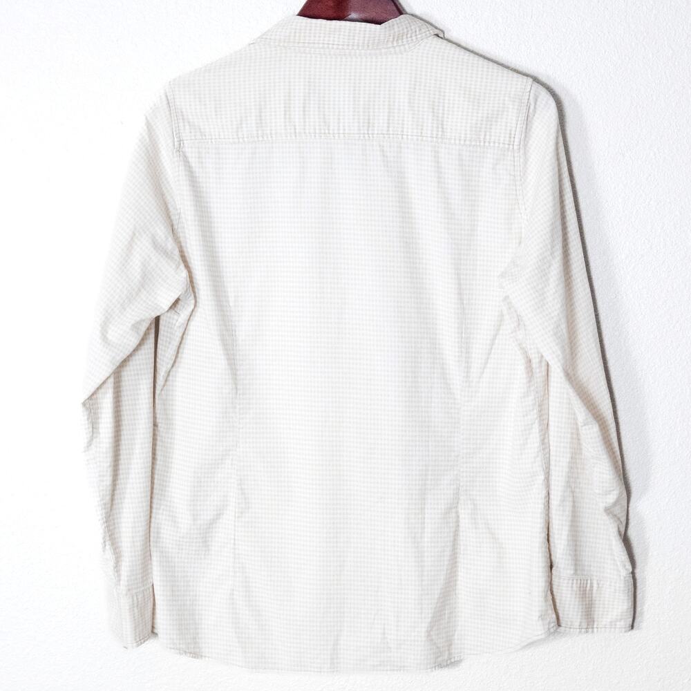 Woolrich Button Down Shirt Cotton Check British Tan Size L Minimalist Casual - Picture 2 of 12